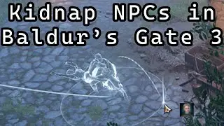 How to Kidnap NPCs in Baldur's Gate 3 (Video Game)