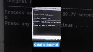 C Program to convert octal number to decimal number [code][tutorial]
