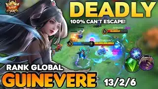 100%DEADLY! GUINEVERE BEST BUILD 2021 | TOP GLOBAL GUINEVERE GAMEPLAY | MOBILE LEGENDS✓