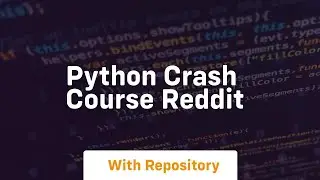 python crash course reddit