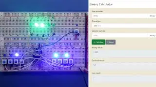 7483 | Binary number addition practical on breadboard IC 74HC83