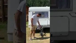 Электрический мувер для прицепа, кемпера💪 (подкатное колесо) #мувер