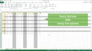 Easily select alternate rows, columns, or checkerboard pattern throughout large Excel ranges