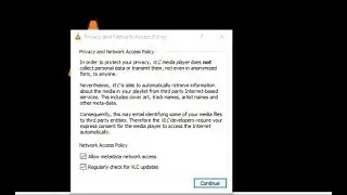 Privacy and Network policy message keep showing up everytime on VLC Fixed 2020 - VLC error fixed