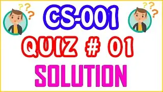 CS001 - VU-Computer Proficiency License | Quiz No 01 Live Solution Part 02