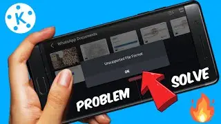 Kinemaster Unsupported File Format Problem Solve | Unsupported File Format Video Problem Kinemaster