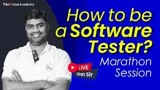 How To Become Software Tester? | Marathon Session | Hindi | By Kiran Sir