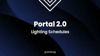 Portal 2.0: Lighting Schedules