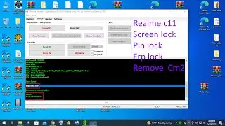 Realme c11 screen lock pin lock Frp lock remove  Cm2