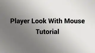 Player Rotation With Mouse Tutorial - Unreal Engine