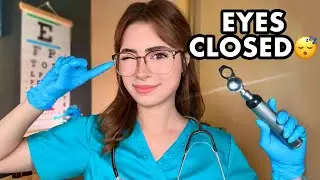 ASMR Cranial Nerve Exam but EYES CLOSED 👀 Doctor ASMR for Sleep ❤️ Follow my Instructions