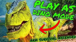 PLAY AS DINO MODE in Ark Survival Ascended! How to ENABLE PLAY AS DINO!! Mod Tips and Tricks