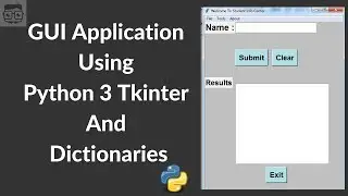 GUI Application With Tkinter (Python 3) & Dictionaries - Student Details