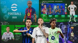 EFOOTBALL PES 2025 PPSSPP Android Offline Full Update UCL, League, Kits 24 /25 Season 4k Graphics
