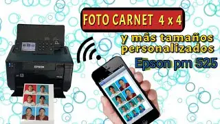 Cómo  sacar en Impresora Epson pm 525  Foto Carnet 4 x 4 y tamaños personalizados del celular.