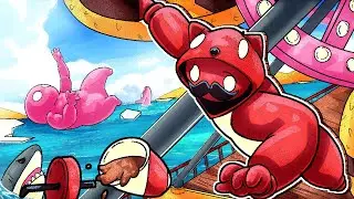 GET IN THE RING WITH ME YOU COWARD! (Gang Beasts w/Friends)