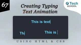 Creating Typing Text Animation with HTML & CSS 