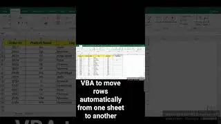 VBA to move rows automatically from one sheet to another-Full video in comments-exceldestinatio n