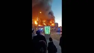 Пожар на Новом Кампанаре Валенсия 22-02-24