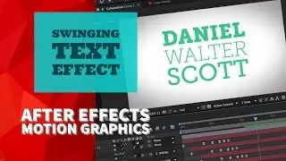 45/51 | Swinging text effect in Adobe After Effects