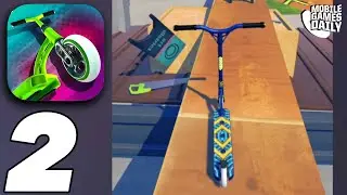 TOUCHGRIND SCOOTER Gameplay Walkthrough Part 2 - Hillside Challenges (iOS, Android)