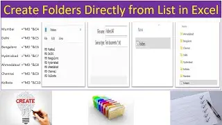 Create Folders Directly From List In Excel