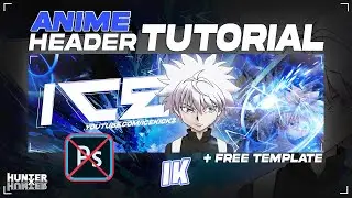 How To Make A FREE Anime (Hunter X Hunter) Header In Pixlr! (Easy Tutorial)