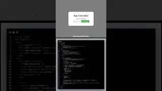 Age calculator using HTML and CSS 