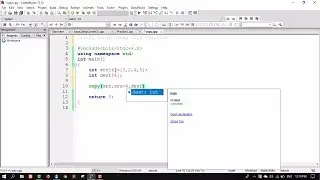copy one array into another array in c++