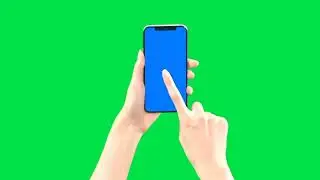 Phone Hand Gestures Green screen effect video