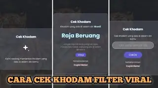 CARA CEK KHODAM FILTER DIRI SENDIRI ONLINE DI GOOGLE