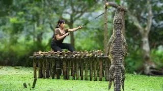 Full video: Build a Chicken Farm, Crocodiles attack Chickens, Plan a Crocodile Trap