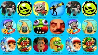 Subway Surf,Scary Steacher 3D, Going Balls,Bowmasters,Squid Game,Supreme Duelist,Stumble Guys.....