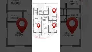 1400 sqft Kerala House plan | Haneed Anugrahas | 