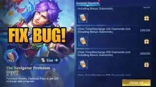 How to fix Bug in the Navigator Premium Supply to get all Diamond Recharge Tokens