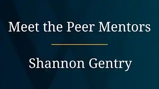 Meet Walden's Peer Mentor: Shannon Gentry