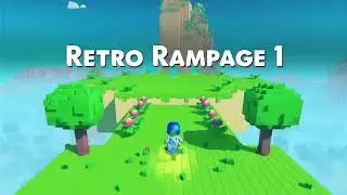 Retro Rampage 1 Walkthrough 100% Astro Bot