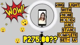 Bestbuy Ringlight with Stand and Phone Holder Complete Set-Up/Li's Tutorials