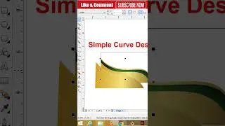 Simple Curve Design in Coreldraw | Coreldraw Short | Full VIdeo link In description box