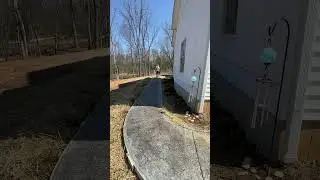 Stamped concrete is next level  #healthylawn #diy #grasscare #gardening #construction