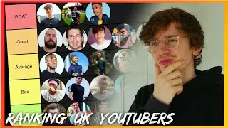 UK YOUTUBERS TIER LIST (KSI, Sidemen, JaackMaate, Eboys, Deji & MORE)