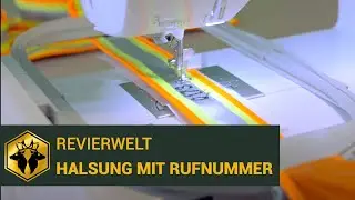 Bestickung der Revierwelt Hundehalsung mit Telefonnummer oder Namen - REVIERWELT