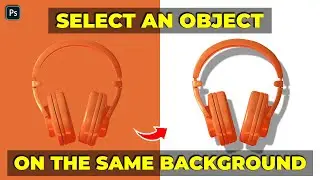 How to select an object on the same background - Photoshop Tutorial