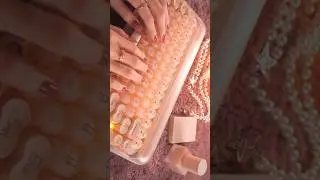 Cosmetics? 🧡 ASMR Cute Keyboard Typing ⌨️ Lofree DOT "Foundation” #asmr #shorts #asmrshorts #typing