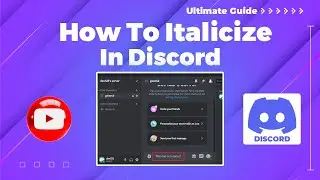 How to italicize in discord 2024 (Discord Guideline)