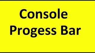 Console Progress bar with Java | Java tutorials by Tecq Mate