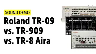 Roland TR-09 vs. TR-909 vs. TR-8 Aira (no talking)