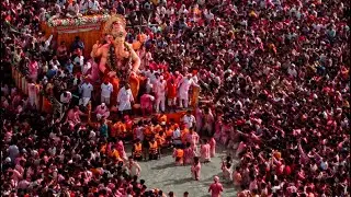 Lalbaug Cha Raja Visarjan at Girgaon Chowpatty 2024-THE Hardest Goodbye😭Mumbai Ganpati Visarjan 2024