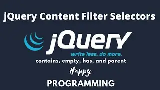 jQuery Tutorial - Content Filter Selector (contains, empty, has and parent)