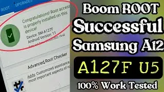 Samsung A12 A127F U5 Root Patch Done ... By Magisk Manager